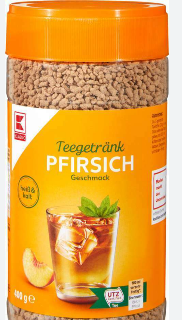 K-CLASSIC Pfirsichteegetränk Instant 400g
