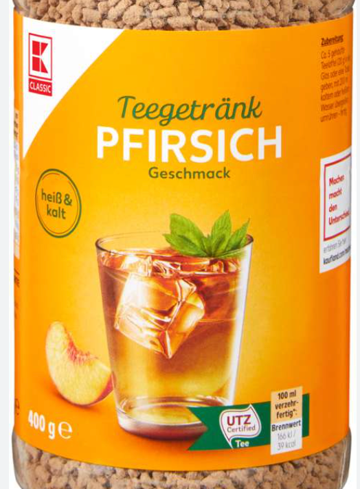 K-CLASSIC Pfirsichteegetränk Instant 400g